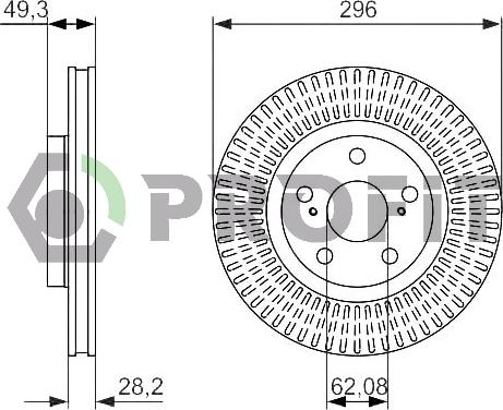 Profit 5010-1646 - Bremžu diski autospares.lv