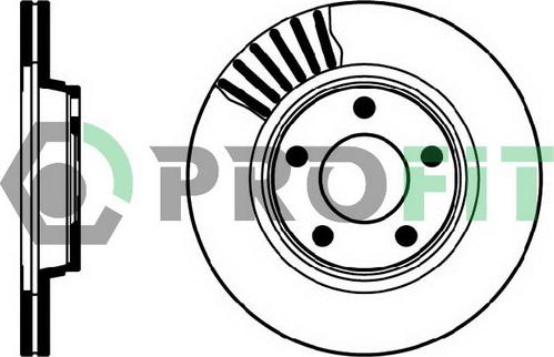 Profit 5010-1003 - Brake Disc www.autospares.lv