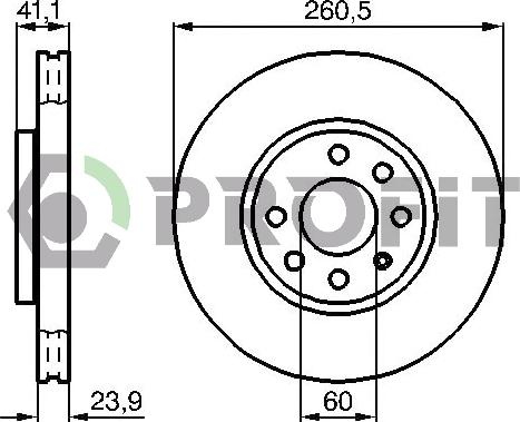 Profit 5010-1131 - Bremžu diski www.autospares.lv