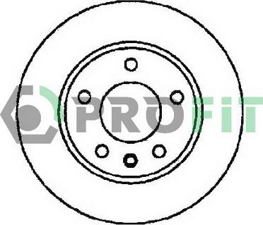 Profit 5010-1311 - Brake Disc www.autospares.lv