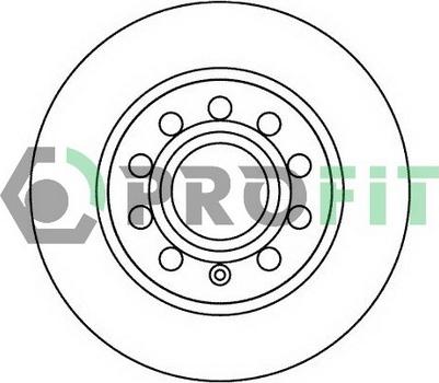 Profit 5010-1224 - Тормозной диск www.autospares.lv