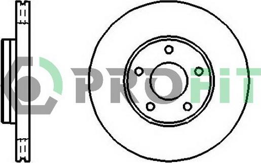 Profit 5010-1222 - Brake Disc www.autospares.lv