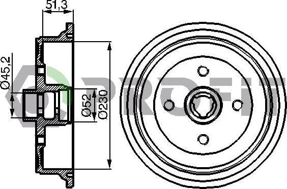 Profit 5020-0002 - Bremžu trumulis www.autospares.lv