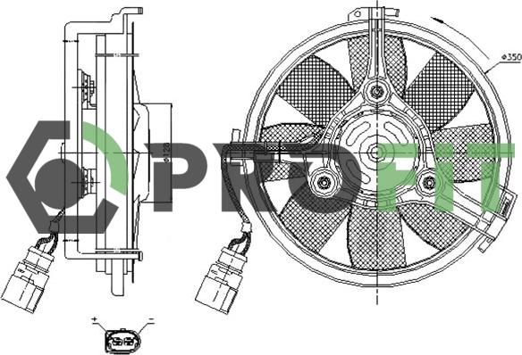 Profit 1850-0004 - Ventilators, Motora dzesēšanas sistēma www.autospares.lv