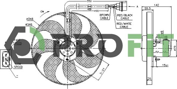 Profit 1850-0006 - Ventilators, Motora dzesēšanas sistēma www.autospares.lv