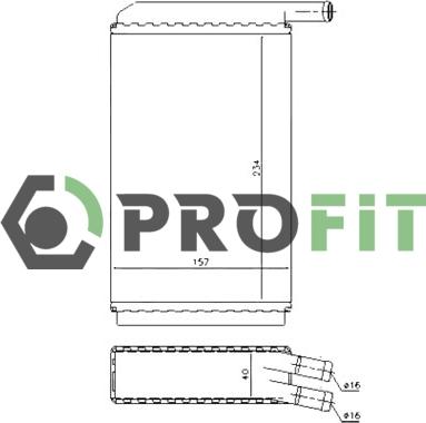 Profit 1760-0001 - Siltummainis, Salona apsilde www.autospares.lv