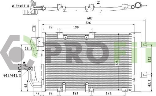 Profit 1770-0373 - Condenser, air conditioning www.autospares.lv