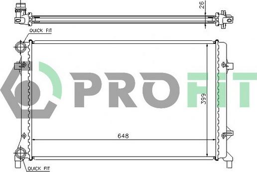 Profit PR 9560C1 - Radiators, Motora dzesēšanas sistēma www.autospares.lv