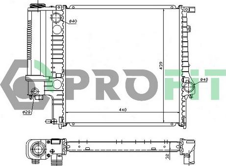 Profit PR 0050A1 - Radiators, Motora dzesēšanas sistēma www.autospares.lv