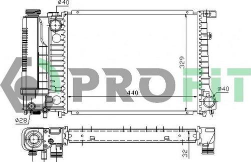 Profit PR 0060A1 - Radiators, Motora dzesēšanas sistēma www.autospares.lv