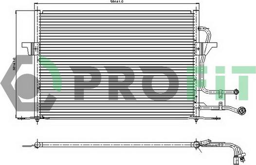 Profit PR 2532C1 - Kondensators, Gaisa kond. sistēma www.autospares.lv