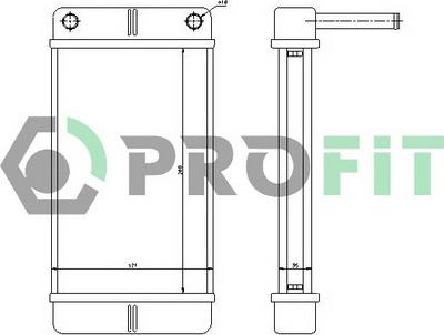 Profit PR 2092N1 - Siltummainis, Salona apsilde www.autospares.lv