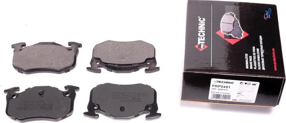 Protechnic PRP0491 - Brake Pad Set, disc brake www.autospares.lv