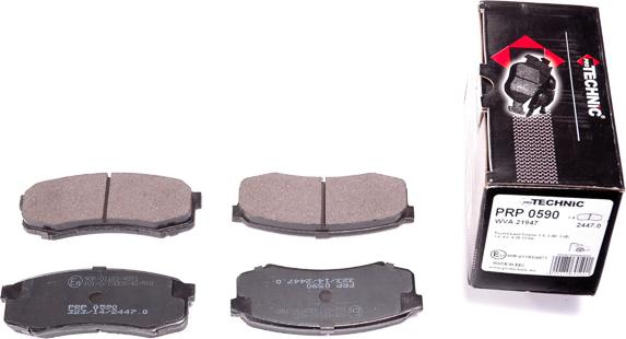 Protechnic PRP0590 - Brake Pad Set, disc brake www.autospares.lv