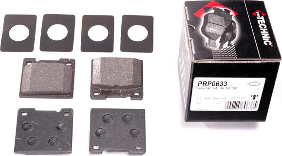 Protechnic PRP0633 - Bremžu uzliku kompl., Disku bremzes www.autospares.lv