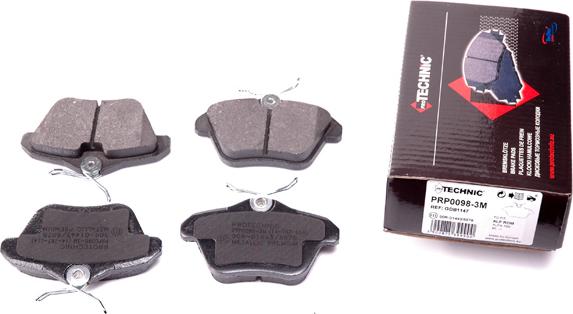 Protechnic PRP0098-3M - Brake Pad Set, disc brake www.autospares.lv