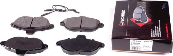 Protechnic PRP0038 - Brake Pad Set, disc brake www.autospares.lv