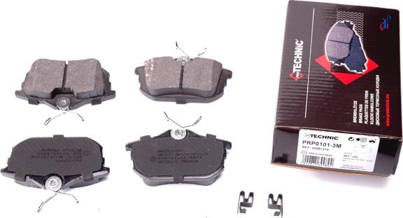 Protechnic PRP0101-3M - Bremžu uzliku kompl., Disku bremzes www.autospares.lv