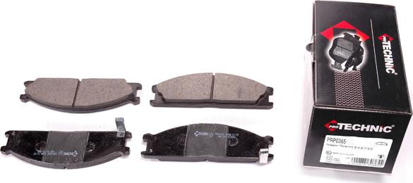 Protechnic PRP0365 - Brake Pad Set, disc brake www.autospares.lv