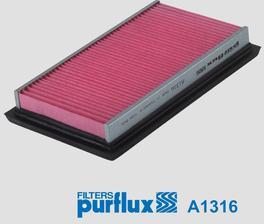 Purflux A1316 - Gaisa filtrs www.autospares.lv