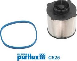 Purflux C525 - Degvielas filtrs www.autospares.lv