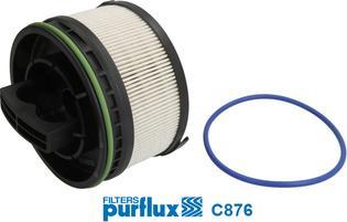 Purflux C876 - Fuel filter www.autospares.lv