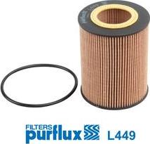 Purflux L449 - Eļļas filtrs www.autospares.lv