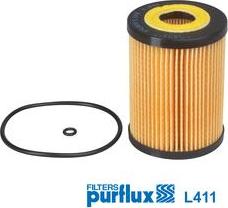 Purflux L411 - Eļļas filtrs www.autospares.lv