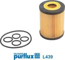 Purflux L439 - Eļļas filtrs www.autospares.lv