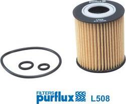 Purflux L508 - Eļļas filtrs www.autospares.lv