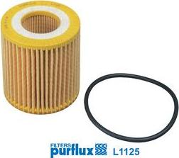 Purflux L1125 - Eļļas filtrs www.autospares.lv