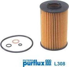 Purflux L308 - Eļļas filtrs www.autospares.lv
