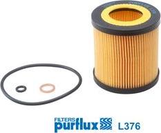 Purflux L376 - Eļļas filtrs www.autospares.lv