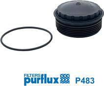 Purflux P483 - Vāks, Eļļas filtra korpuss www.autospares.lv