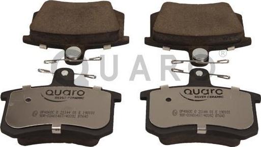 QUARO QP4860C - Тормозные колодки, дисковые, комплект www.autospares.lv