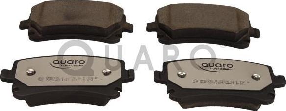 QUARO QP5769C - Тормозные колодки, дисковые, комплект www.autospares.lv