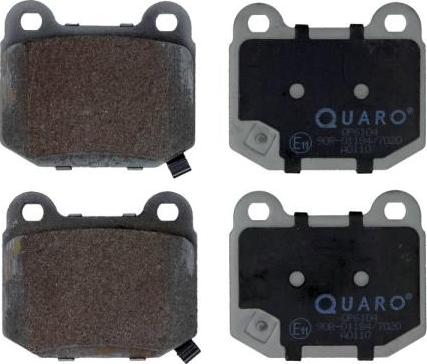 QUARO QP6104 - Brake Pad Set, disc brake www.autospares.lv