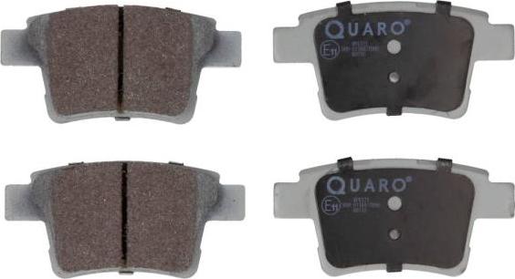 QUARO QP6121 - Тормозные колодки, дисковые, комплект www.autospares.lv