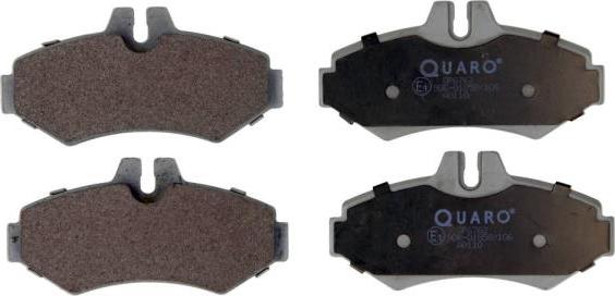 QUARO QP6762 - Brake Pad Set, disc brake www.autospares.lv