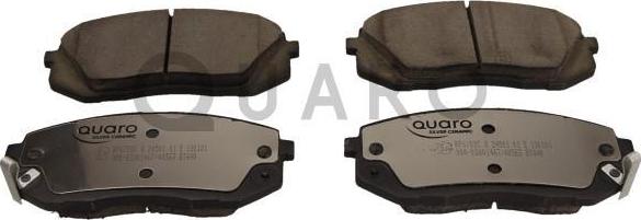 QUARO QP6702C - Тормозные колодки, дисковые, комплект www.autospares.lv