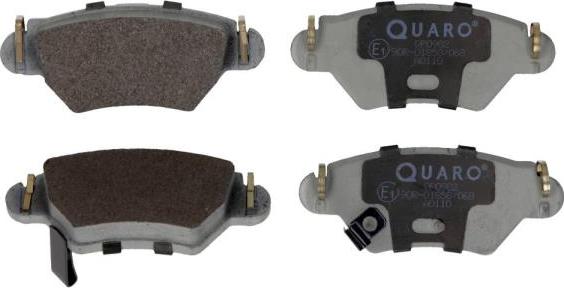 QUARO QP0982 - Тормозные колодки, дисковые, комплект www.autospares.lv