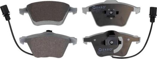 QUARO QP0067 - Тормозные колодки, дисковые, комплект www.autospares.lv