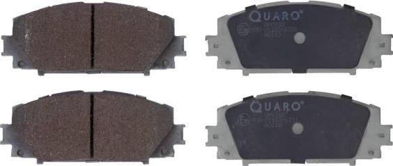 QUARO QP0180 - Тормозные колодки, дисковые, комплект www.autospares.lv