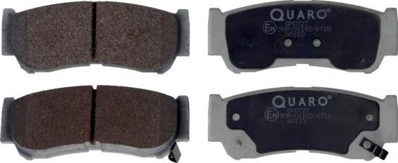 QUARO QP0727 - Brake Pad Set, disc brake www.autospares.lv