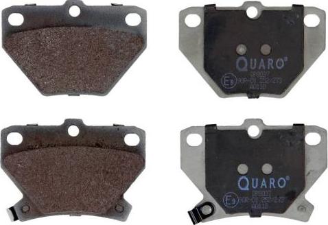 QUARO QP8037 - Тормозные колодки, дисковые, комплект www.autospares.lv