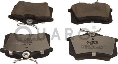 QUARO QP8078C - Brake Pad Set, disc brake www.autospares.lv