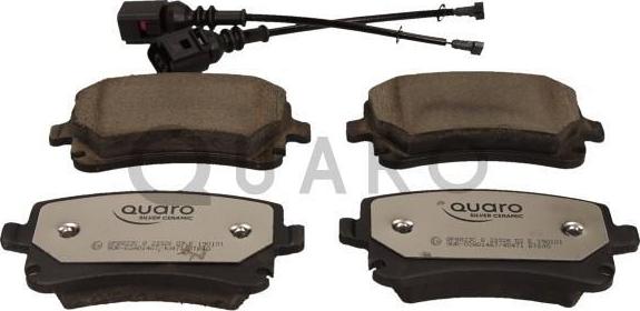 QUARO QP8823C - Тормозные колодки, дисковые, комплект www.autospares.lv