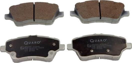 QUARO QP8249 - Тормозные колодки, дисковые, комплект www.autospares.lv