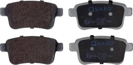 QUARO QP3458 - Brake Pad Set, disc brake www.autospares.lv