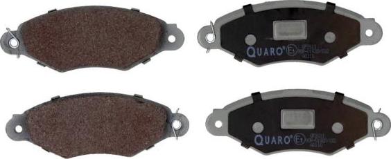 QUARO QP2611 - Тормозные колодки, дисковые, комплект www.autospares.lv